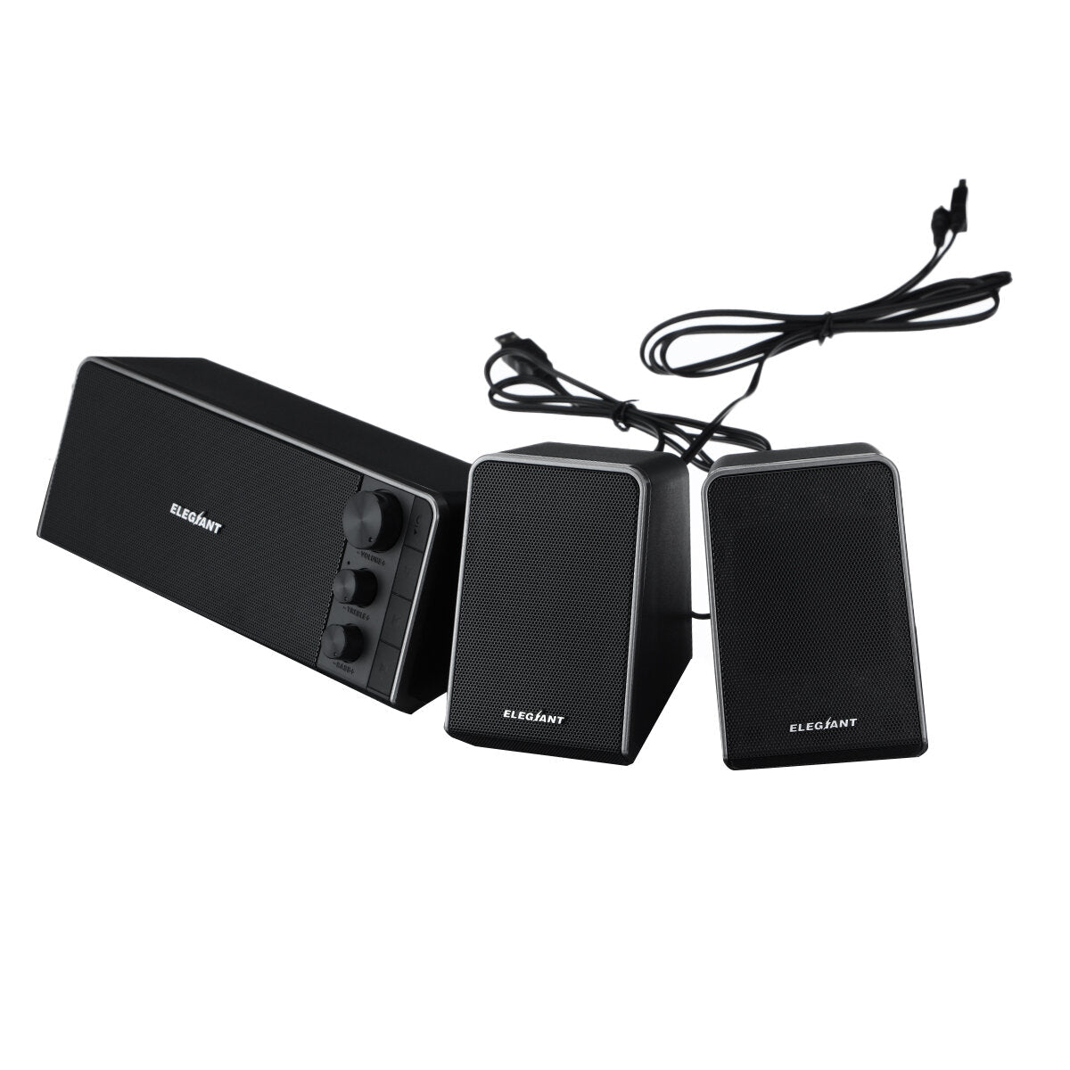 Computer Speakers 2.1 Channel Desktop Speakers Bluetooth 5.0 USB PC Speakers with Powerful Down-Firing Subwoofer & Far-Field Drivers Multimedia Spe