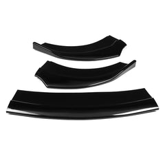 3X Gloss Black Front Bumper Lip Spoiler Splitter Protector