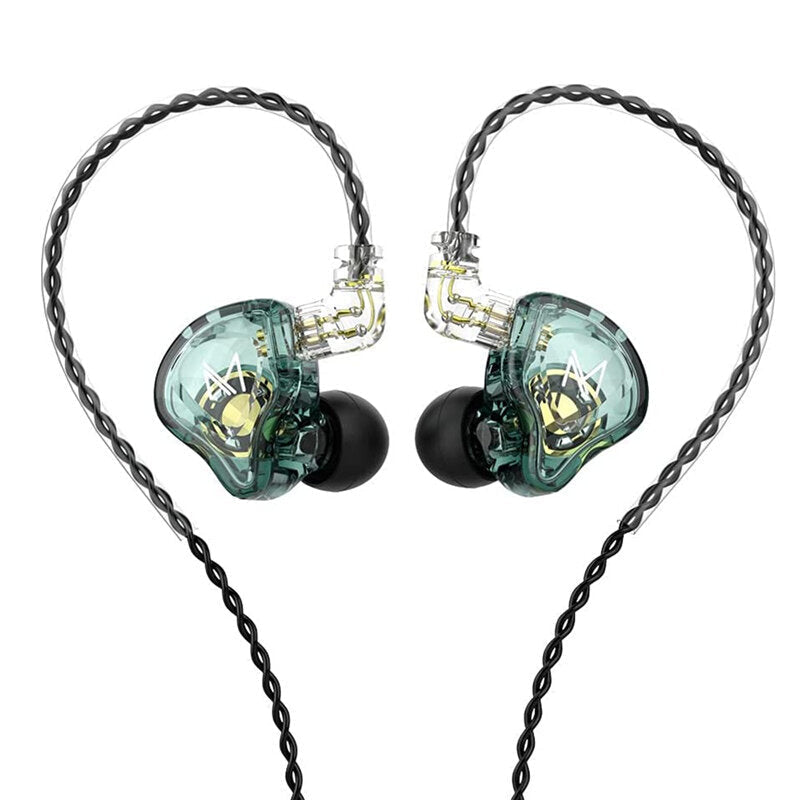 Earphone 10mm Dual Magnetic Driver Hi-Fi Sport DJ Monitor Headphone in Ear Monitor Noise Cancelling Headset with Mic