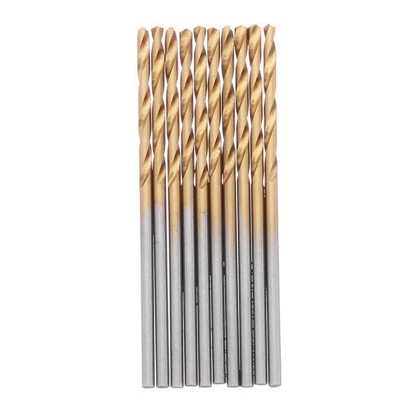60pcs 1/1.5/2/2.5/3/3.5mm HSS Titanium Coated Twist Drill Bit Straight Shank