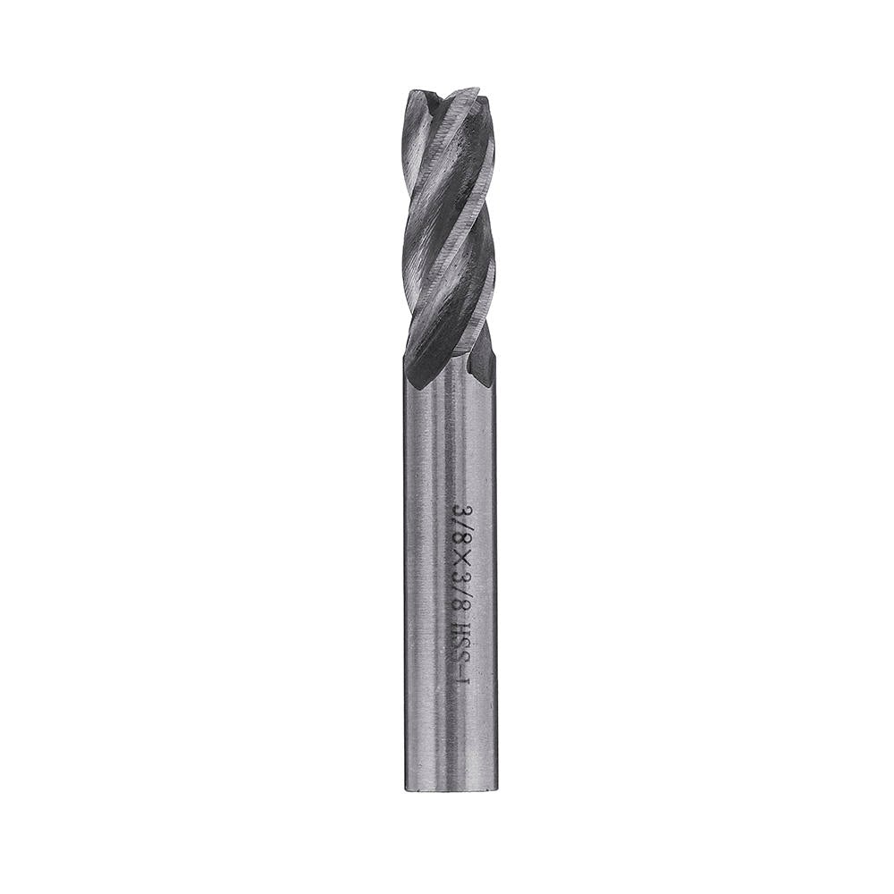 6pcs 1/8-1/2 Inch Imperial Milling Cutter High Speed Steel CNC Bit Spiral End Mill