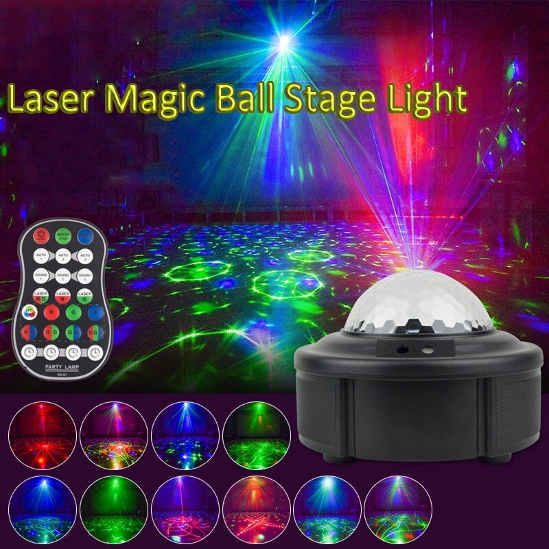 90 Pattern LED Stage Light Sound Control Club Party Projector Stage Effect Light