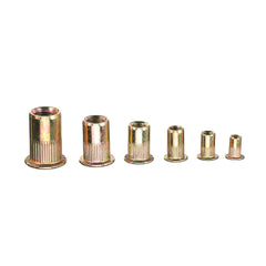 93Pcs Mixed Steel Rivet Nut Rivnuts Blindnuts Nutserts M3-M10 Nut Insert Rivet Assortment Kits