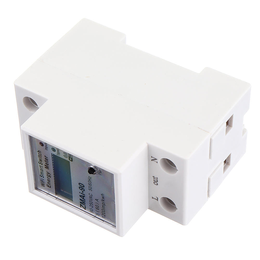 WiFi Smart Power Meter Switch Power Consumption Energy Monitoring Meter 110V 220V Din Rail Smart Life/Tuya App Remote Control