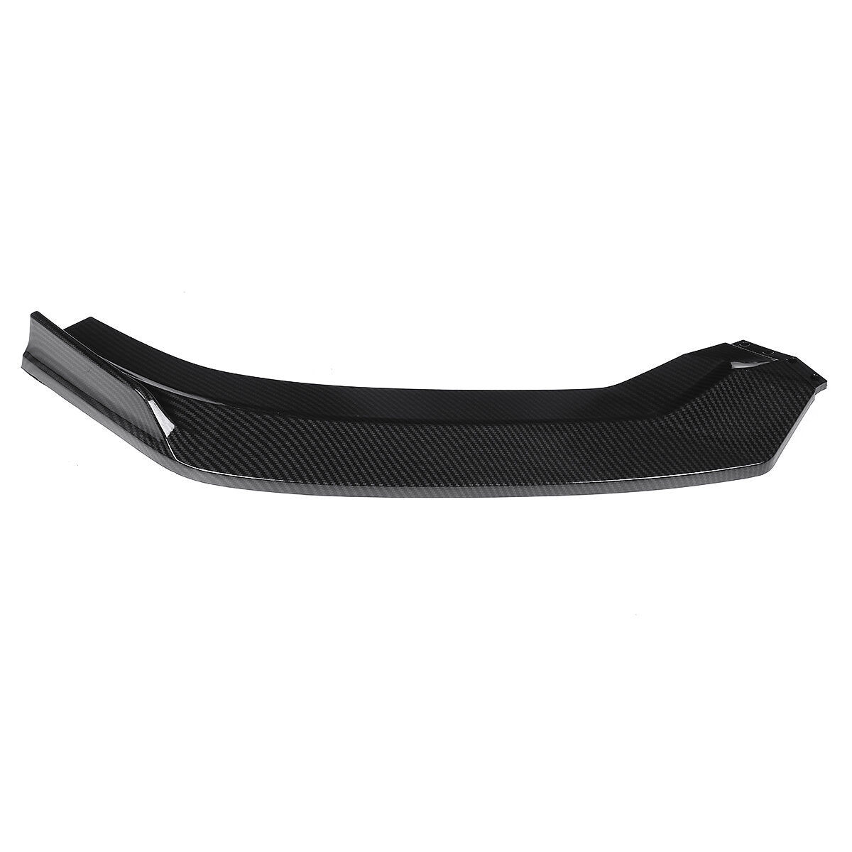 4Pcs Double Layer Carbon Fiber Look Front Bumper Lip Spoiler Cover Trim