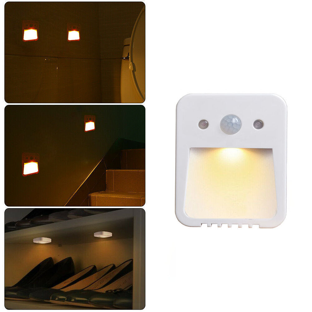 LED Induction Night Light with Aromatherapy Tablets Human Body Induction Bedroom Night Lamp Warm Light