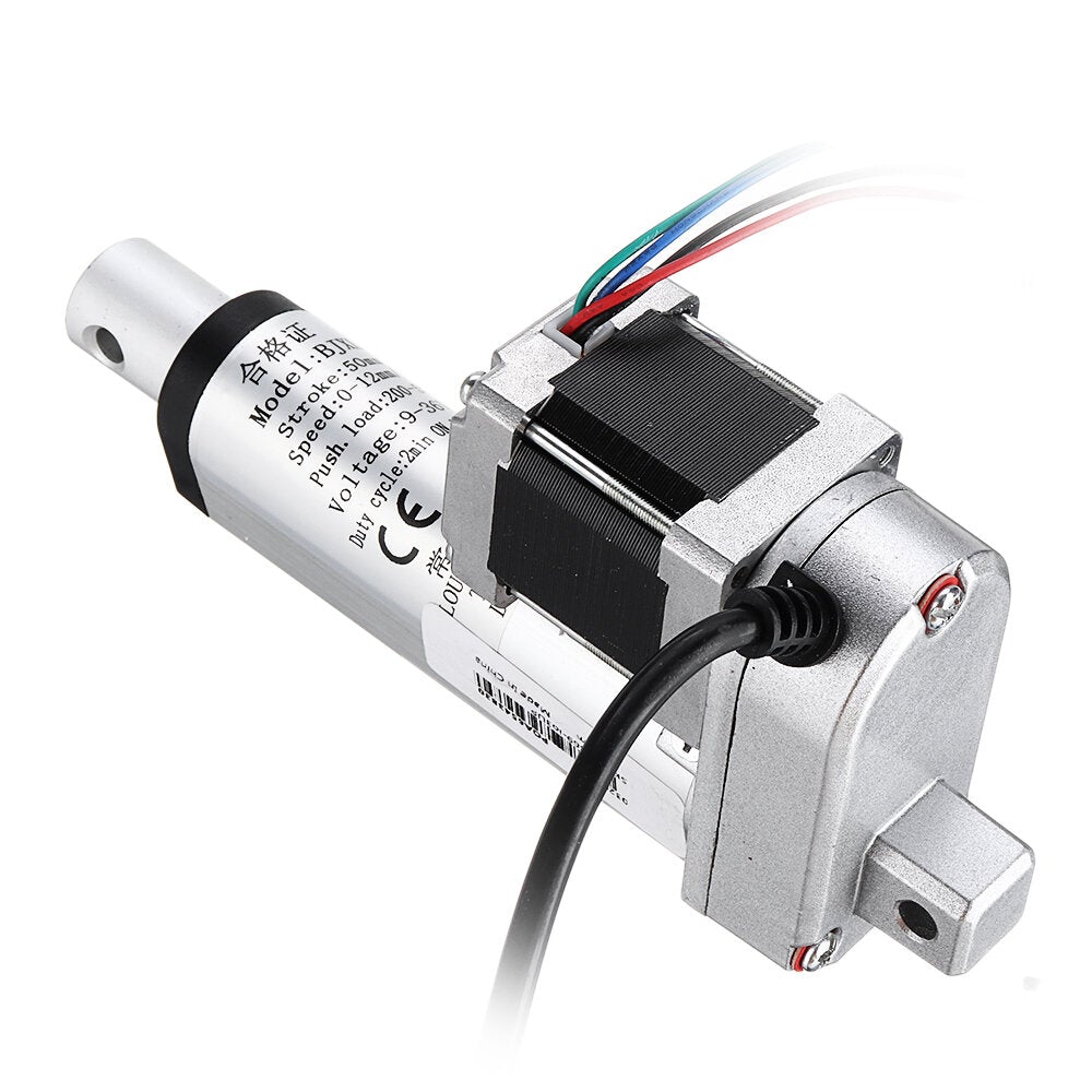 DC 9-36V Stepper Motor Linear Actuator 12mm/s Adjustable Actuator Linear Actuator Tubular Motor