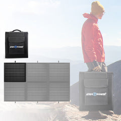 120W Portable Solar Panel Equipped With 20A MPPT Charger Controller Foldable Solar Charger Suitable For Outdoor Camper RV Off Grid