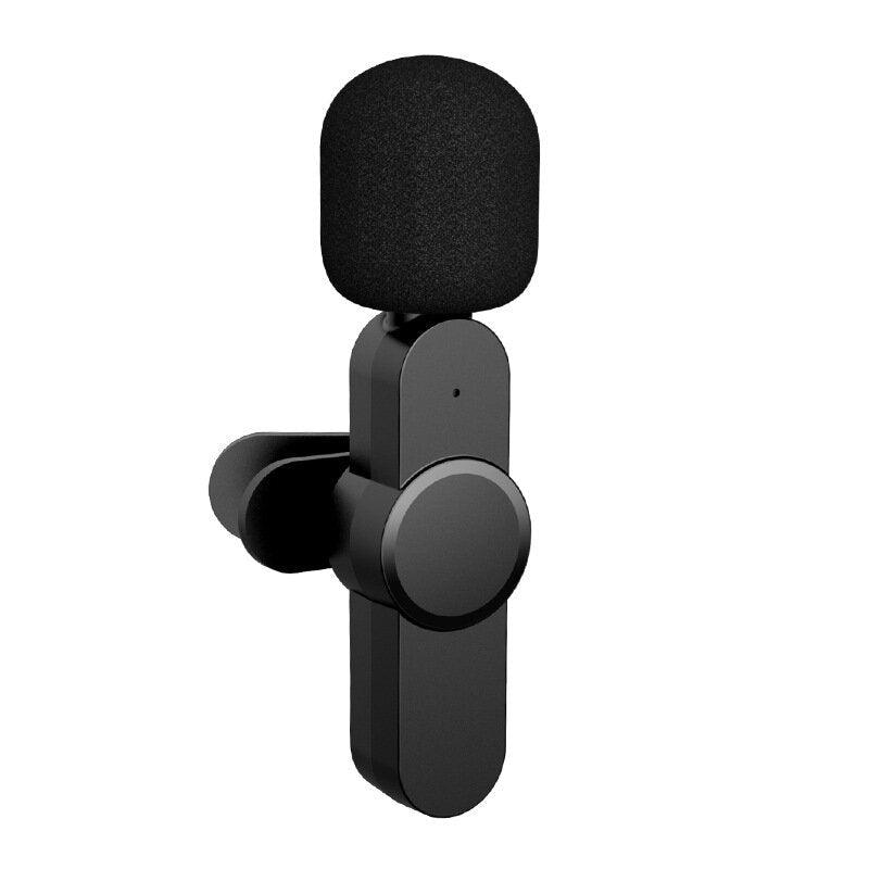 Mini Type-C Lightnings Plug Play Lapel Microphone Wireless Lavalier Mic for Live Stream Vloggers Interview Auto-syncs Clip-on