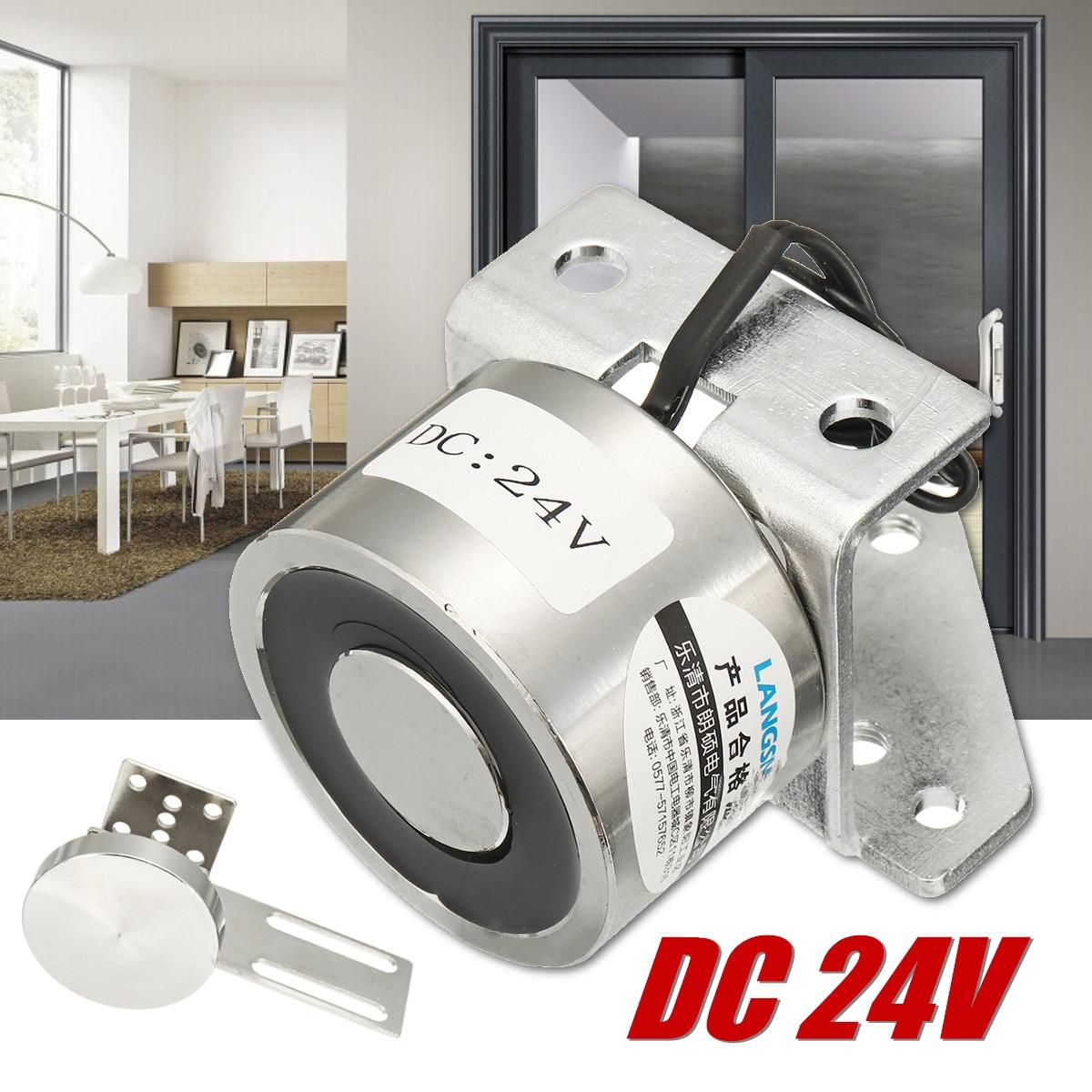 DC 24V 50Kg Electric Magnetic Screws Auto Door Lock Gate Access Control System Magnetic Lock