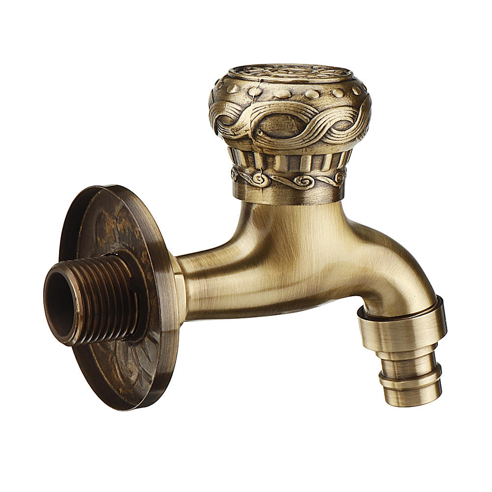 1/2 Inch Copper Washing Machine Faucet Mop Pool Sink Tap Wall Mounted Single Handle Garden Bathroom Basin Faucet