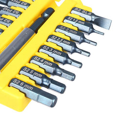 17pcs 1/4 Hex Shank Screwdriver Bits Set Hex Phillips Slotted Screwdriver Bits with Holder