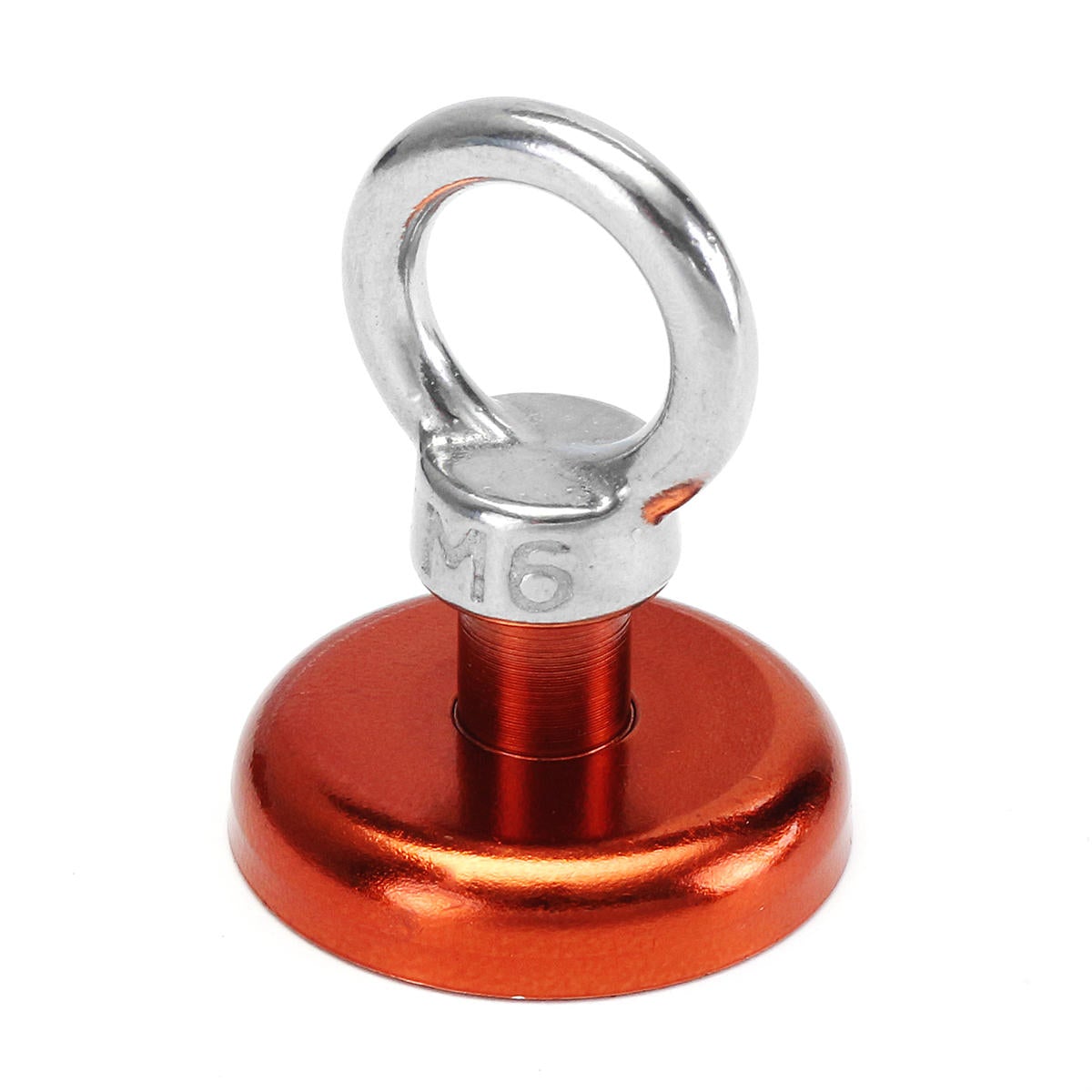 36mm 50kg Neodymium Recovery Magnet Metal Detector Eyebolt Ring Red/Yellow/Blue