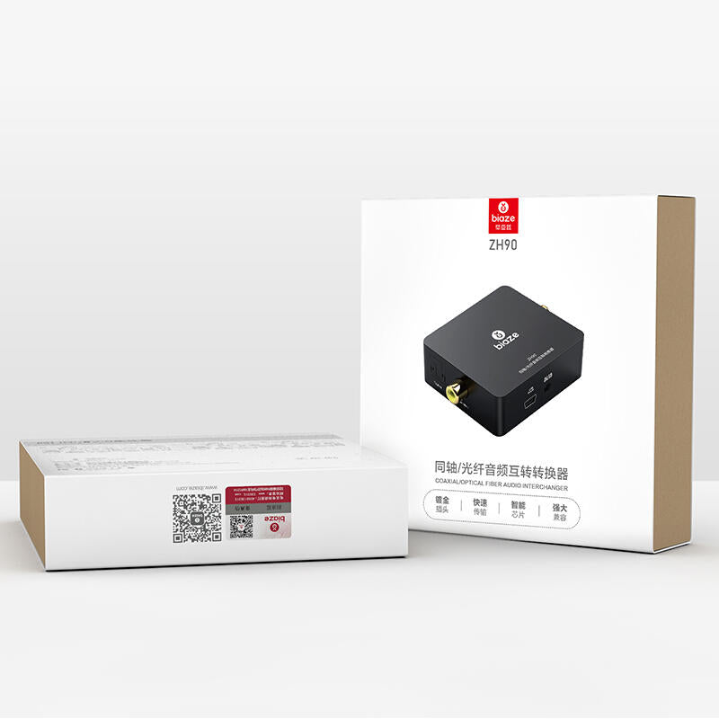 Digital Coaxial to Optical Fiber Audio Converter for AC3 TV PS4 TV Box Audio Amplifier 5.1