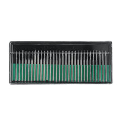 30pcs 3mm Shank Diamond Grinding Burr Needle Point Engraving Carving Polishing Glass Jade Stone Drill Bit Rotary Tool Set