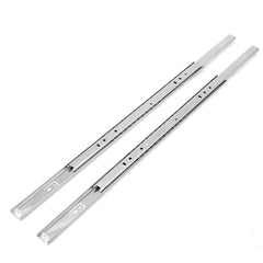 2Pcs 27mm Ball Bearing Drawer Runners Slides Side Full Extension Slide