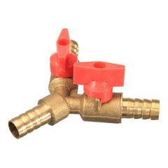 3/8 Inch Brass Y Shape 3 Way Shut off Ball Valve Fitting