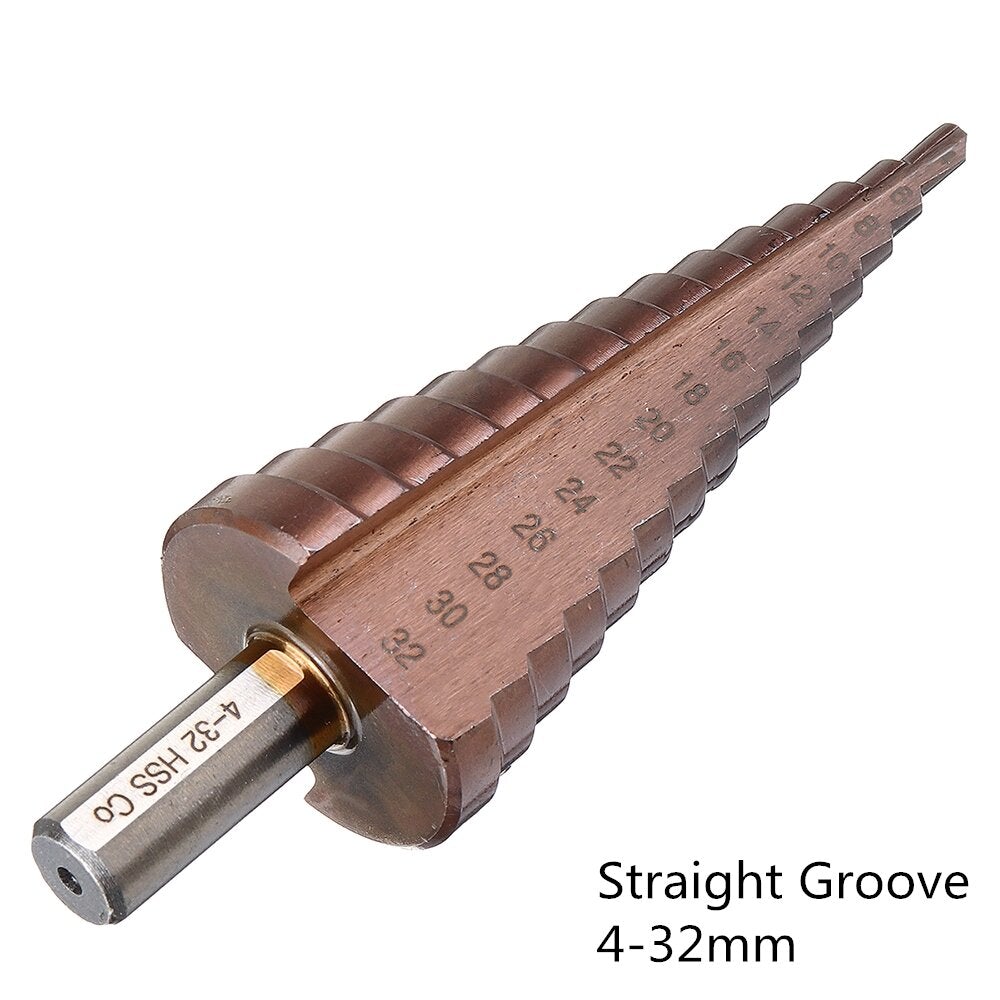 M35 Cobalt Step 4-12/4-20/4-32mm HSS Drill Bits Triangle Shank