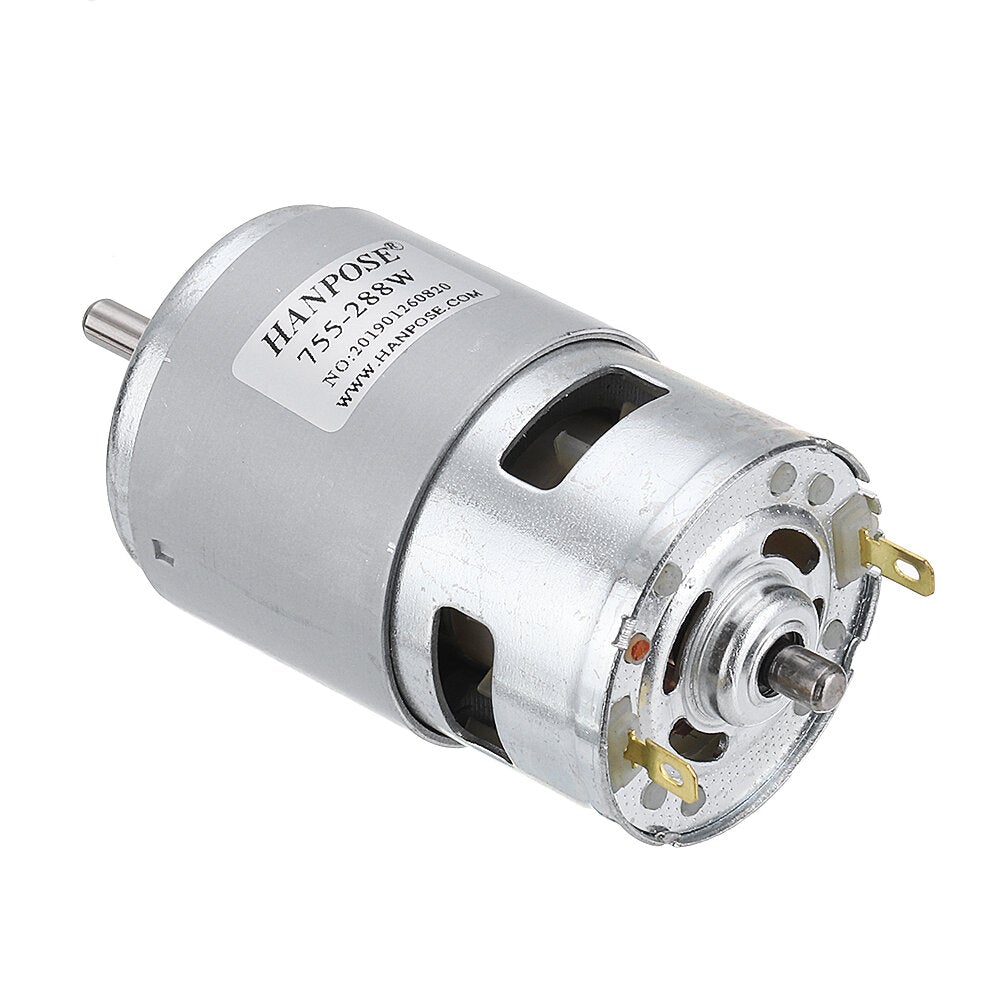 DC 12V 24V 80W 150W 288W DC Motor Large Torque High Power DC Motor Double Ball Bearing Spindle Motor