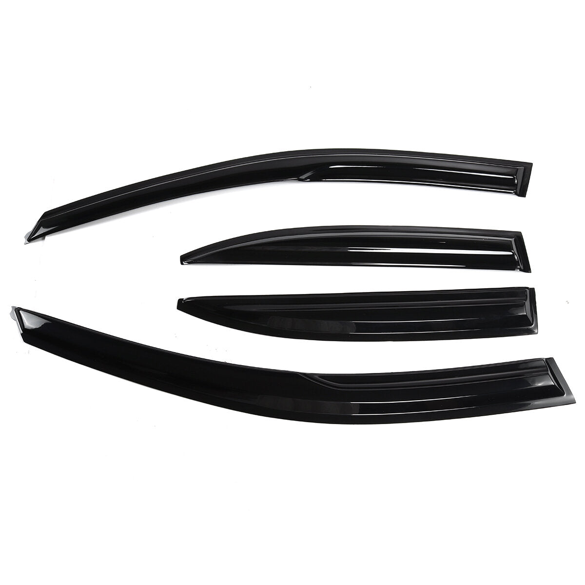 4Pcs Plastic Exterior Visor Vent Shades For Acura TSX 2009-2014 Sedan CU2 Wavy Style Window Sun Rain Guard Deflector