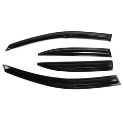 4Pcs Plastic Exterior Visor Vent Shades For Acura TSX 2009-2014 Sedan CU2 Wavy Style Window Sun Rain Guard Deflector