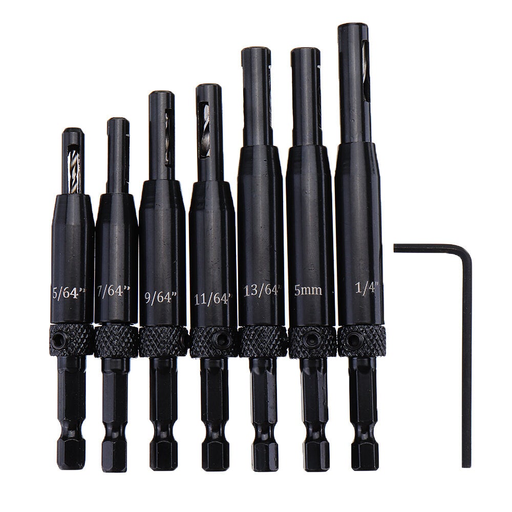 Aluminium Alloy Self Centering Door Hinges Drill Bit Hole Puncher Reaming Tool Countersink Drill Bit