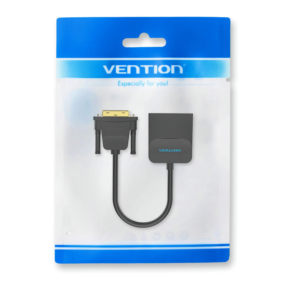 1080P DVI to VGA Converter Video Adapter Cable with Micro USB Power Port