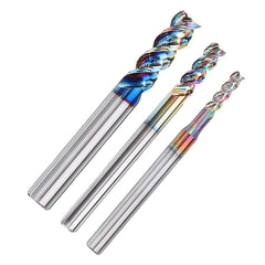 3-10mm DLC Colorful End Mill For Aircraft Aluminum Upgrade Milling Cutter CNC Machine Tool