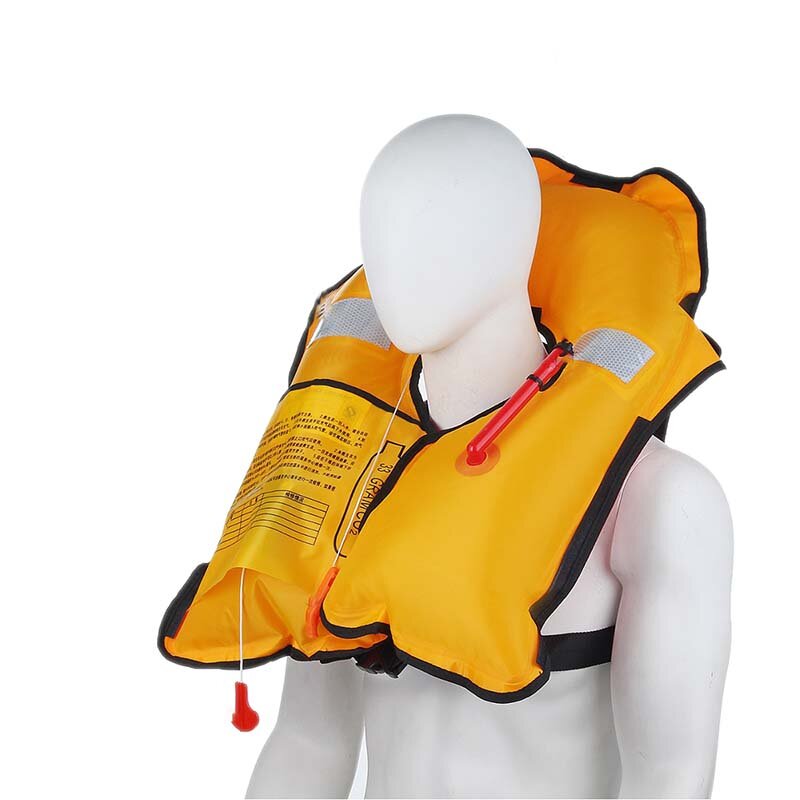 Automatic Inflatable Life Jacket Adult Survival Aid Vest With Luminous Film Super Floating