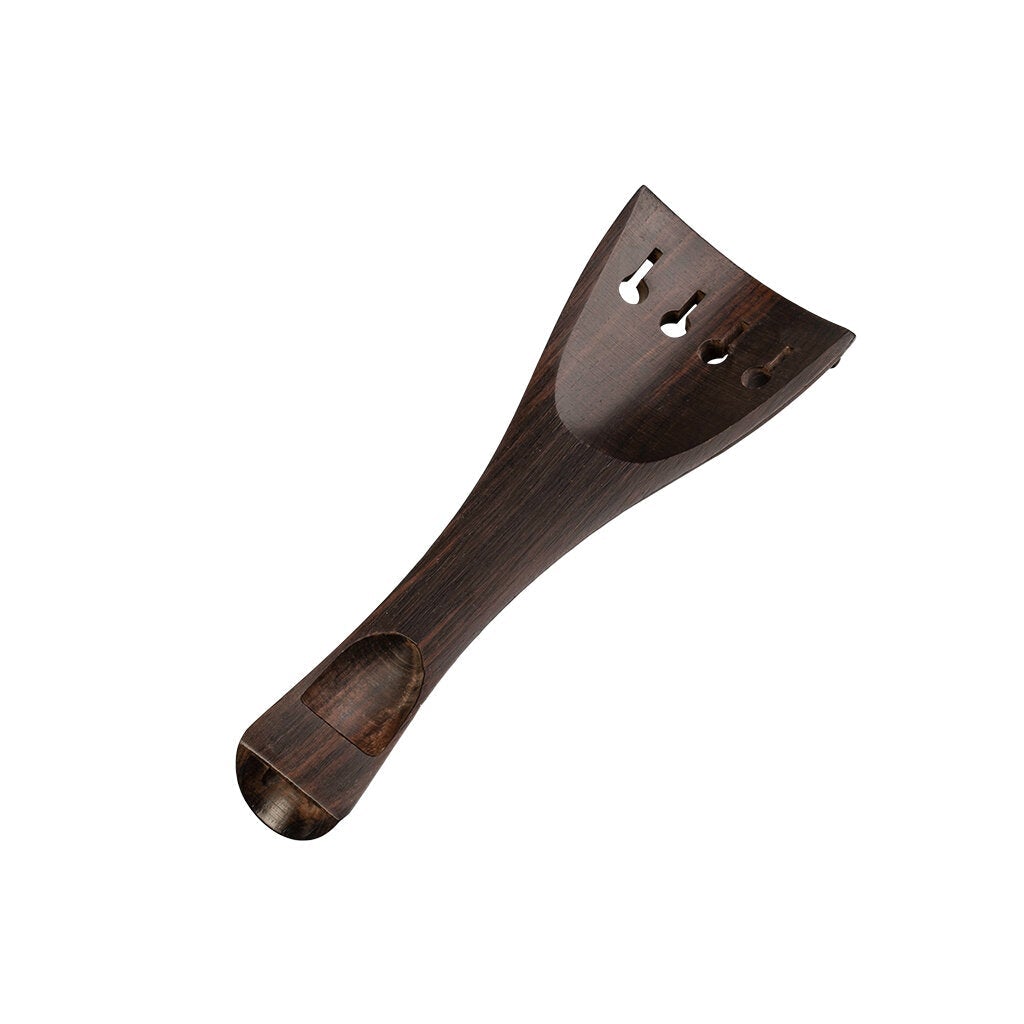 Ebony Violin Parts Set W/ Tailpiece+Chin Rest+4 Tuning Pegs+ End Pin Exquisite Pattern Inlay DIY For 3/4 4/4 Violin