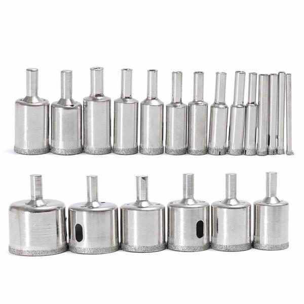 20pcs 4-40mm Diamond Hole Saw Drill Bit Set for Tiles Ceramic Glass Marble