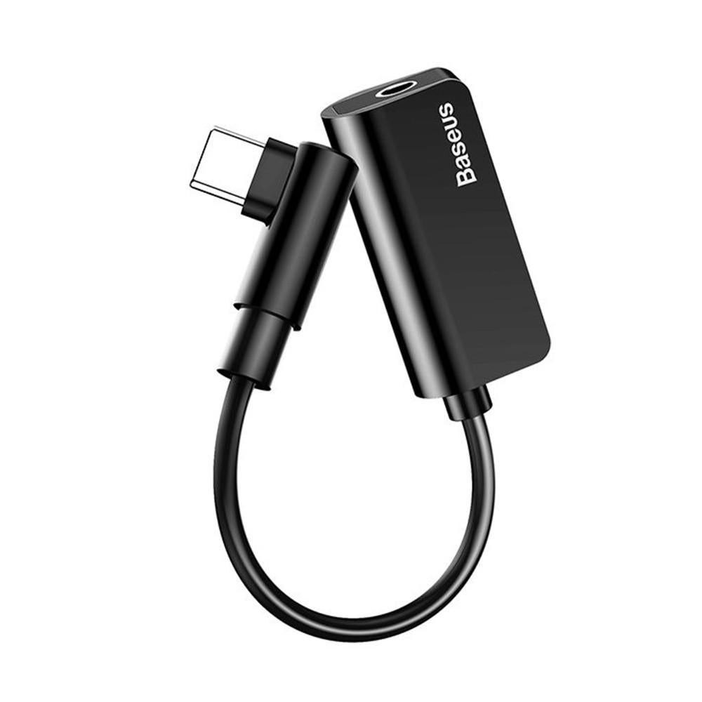 Type-c to Type-c Charging + 3.5mm Audio Music Adapter Converter for Huawei