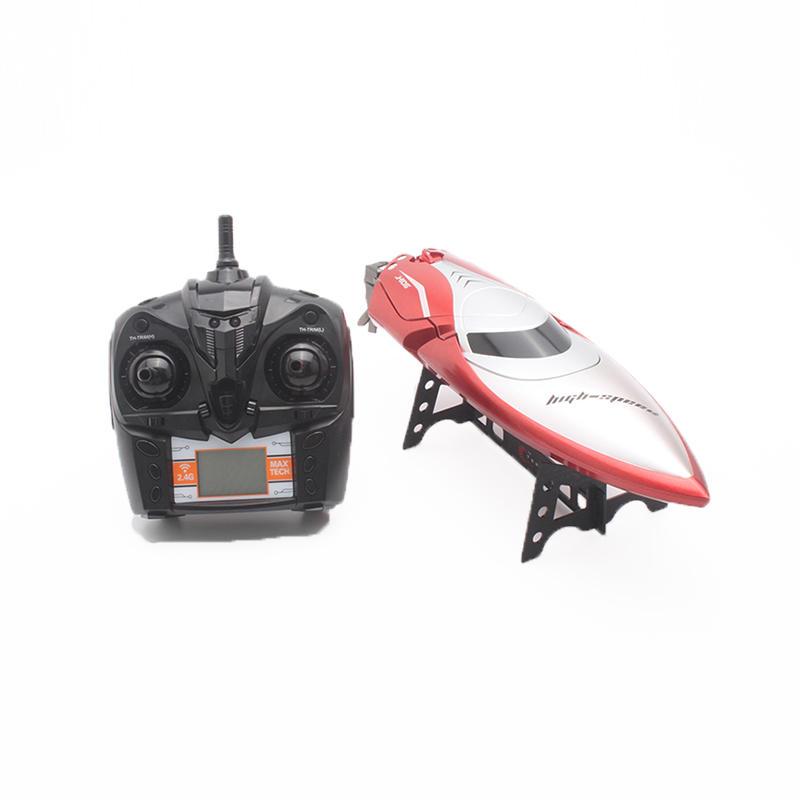 2.4GHz 7.4V 600mAh Battery LCD Display High Speed RC Boat Wireless Racing Fast Ship