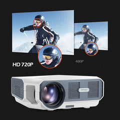 LED Projector 3800 Lumen Support 1080P 3000:1 Contrast Ratio Video 3D Mini Beamer Basic Version