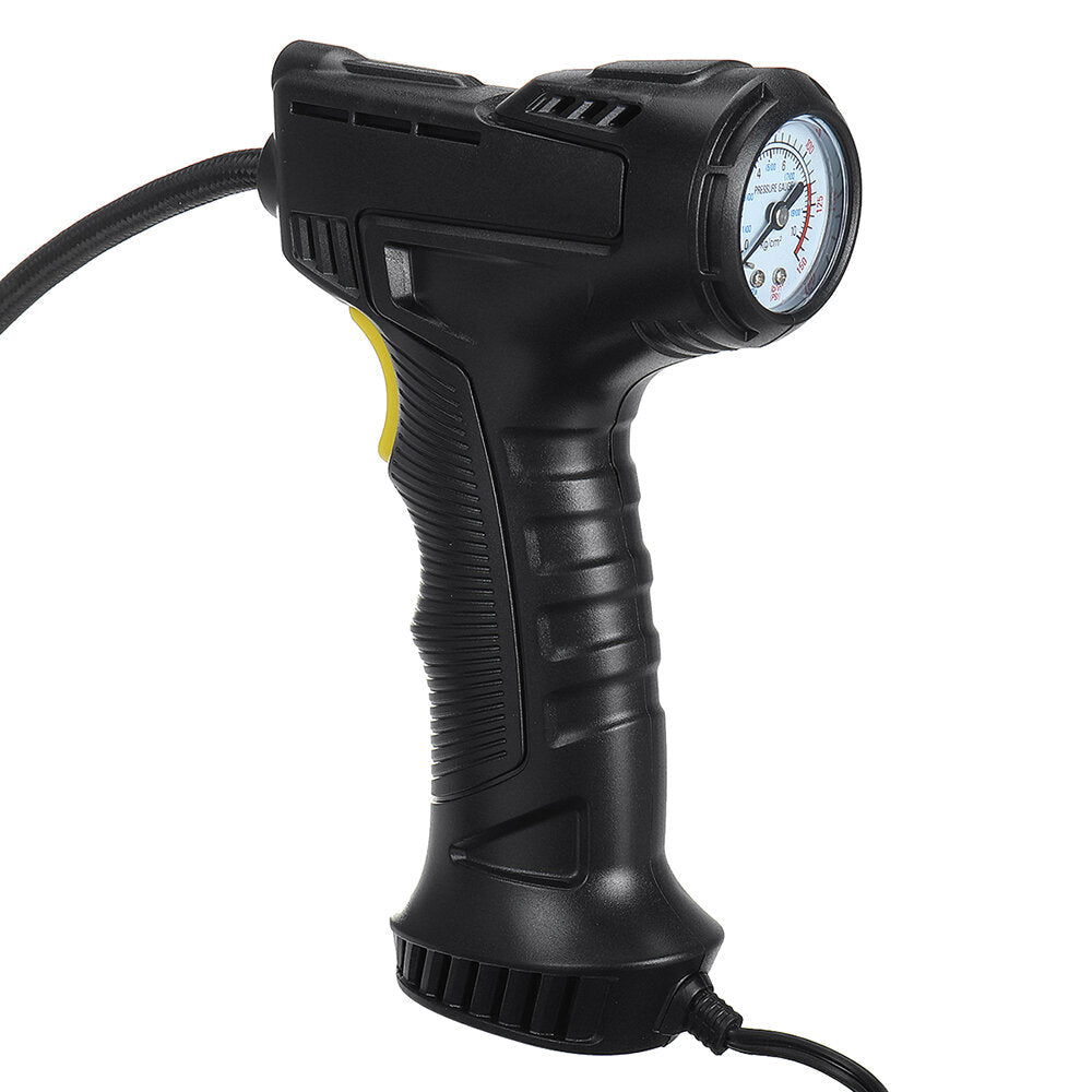 120W 2000mAh DC 12V Wired/Wireless Tyre Pump Compressor Digital Inflator for Bicycles Motorcycles Cars Balls