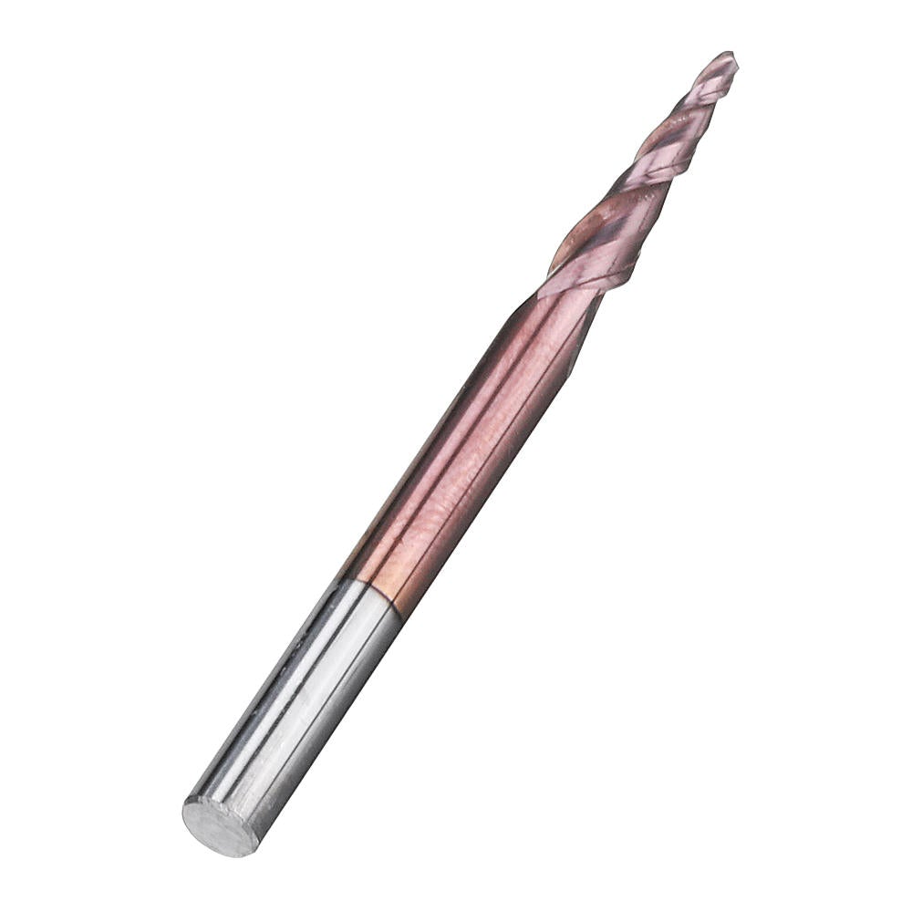 R0.25/ R0.5/ R0.75/ R1.0 *15*D4*50 2 Flutes Taper Ball Nose End Mill HRC50
