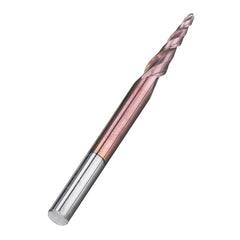 R0.25/ R0.5/ R0.75/ R1.0 *15*D4*50 2 Flutes Taper Ball Nose End Mill HRC50