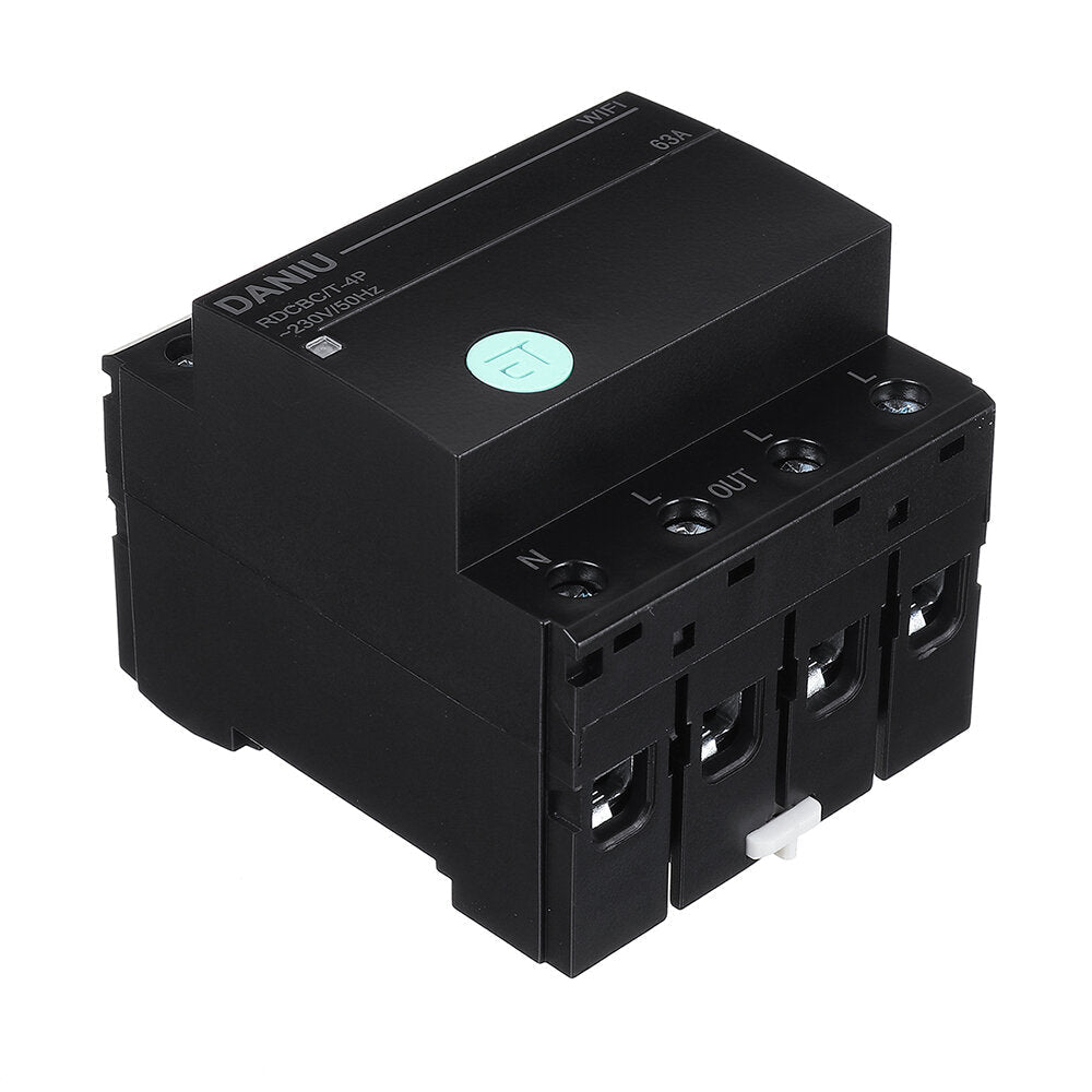 WiFi Circuit 4P Breaker Time Timer Relay Switch Smart House Voice Remote Control by TUYA APP for Amazon Alexa Google Home