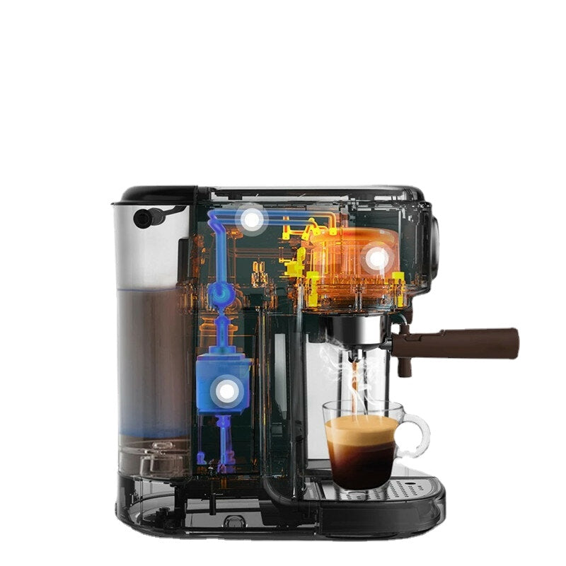 Powder/Pod dual-use Coffee Espresso Maker 20Bar Espresso Coffee Machine Inox Case Semi Automatic