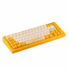 Cheese 65% Gasket Mount Hot-Swappable Type-C Wired Gaming Mechanical Keyboard with CNC Aluminum Case