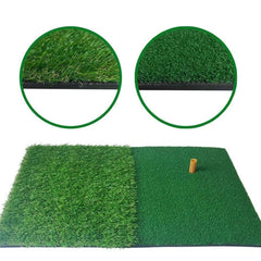 60*40CM Golf Practice Mat 2-in-1 With Golf Ball T Golf Hitting Practice Faux Turf Backyard Outdoor Golf Training Equipment