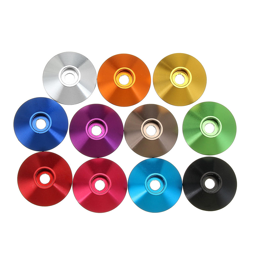 10Pcs M3 Cap Head Screw Cup Washer Extra Large Gasket Aluminum Alloy Multicolor
