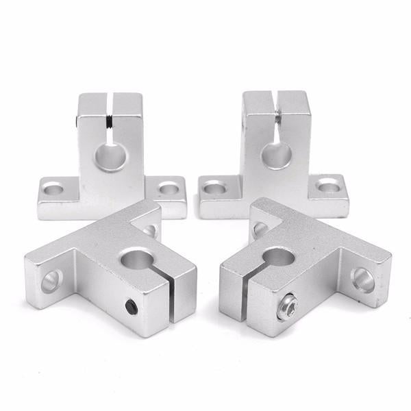 15pcs 200mm Optical Axis Guide Bearing Housings Aluminum Rail Shaft Support Screws Set CNC Parts