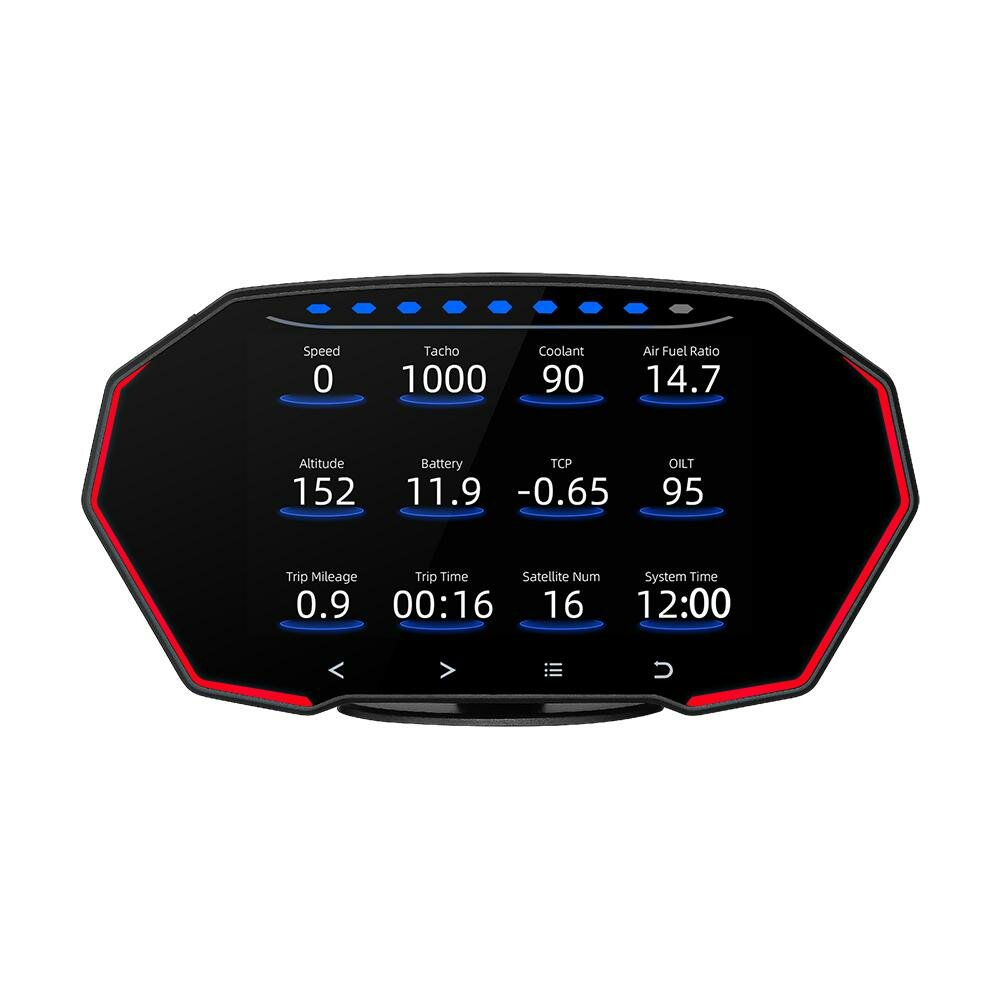 4Inch F11 HUD Head Up Display Car Speedometer OBD GPS System Gradiometer Auto Diagnostic Tool