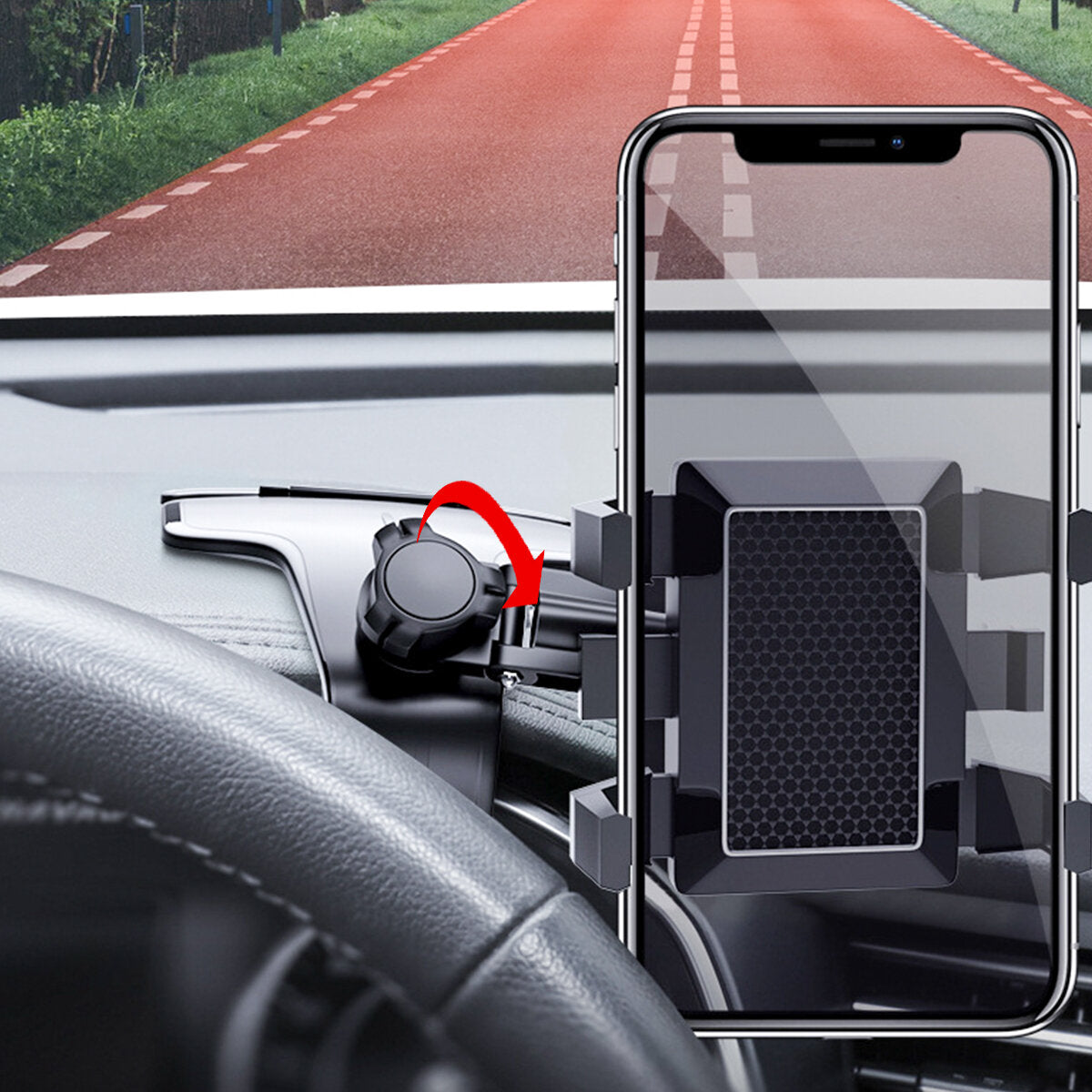 360 Rotation Car Mobile Phone Holder Car Sun Visor Dashboard Mobile Phone Holder