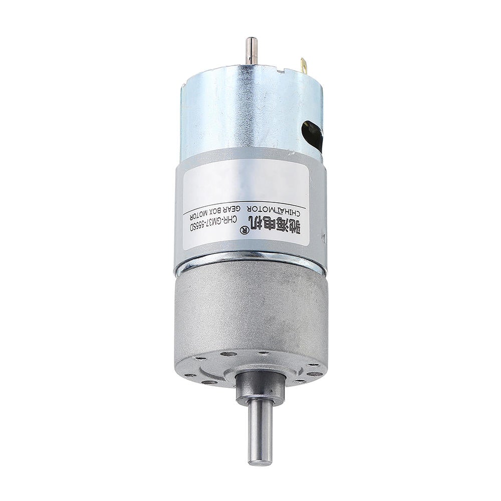 DC 12V 190rpm Gear Motor Double Shaft DC Motor