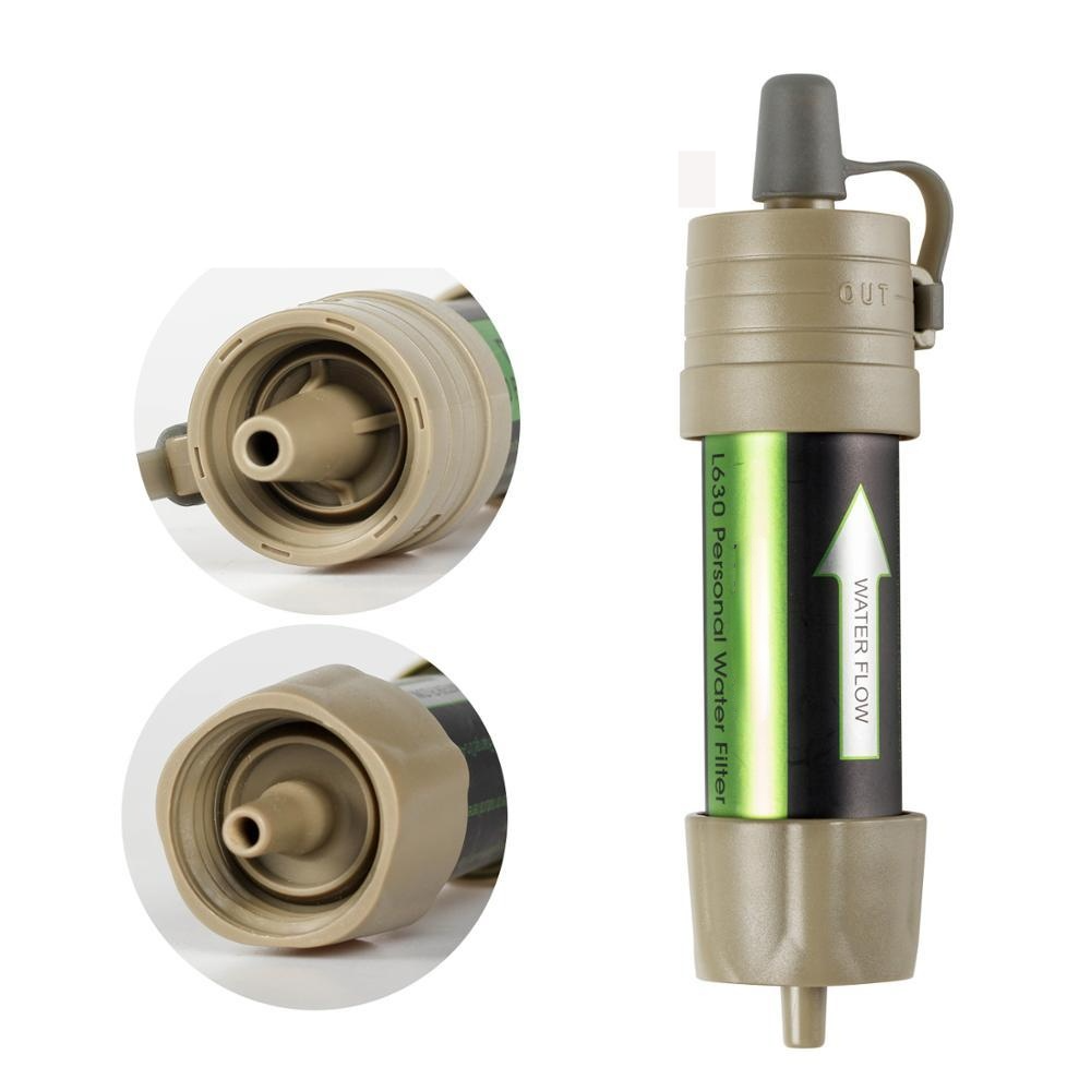 Personal Camping Water Purification Filter Straw for Survival or Emergency Supplies