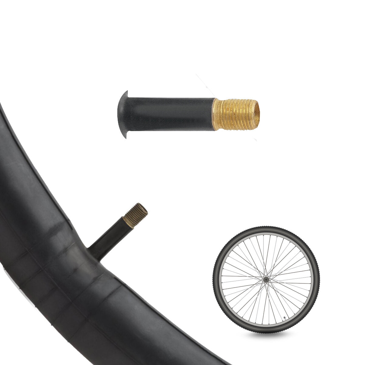 2 Pcs 26x1.75 Bike Inner Tubes Presta Valve Bicycle Tire with Tire Lever