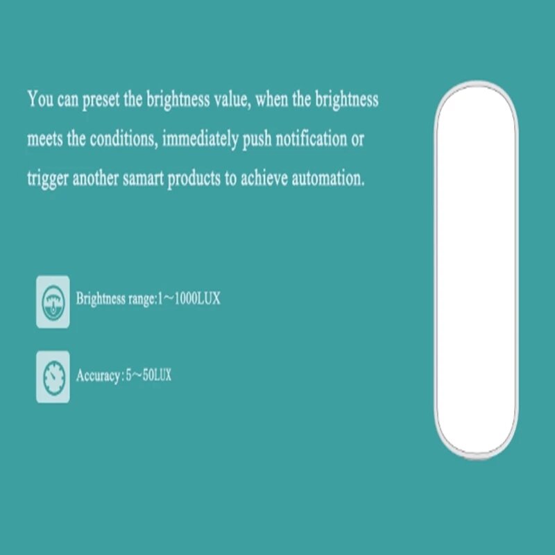 Smart Home WIFI Illumination Sensor Gateway Smart WiFi Brightness Sensor Work with Smart Life Tuya APP