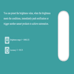 Smart Home WIFI Illumination Sensor Gateway Smart WiFi Brightness Sensor Work with Smart Life Tuya APP